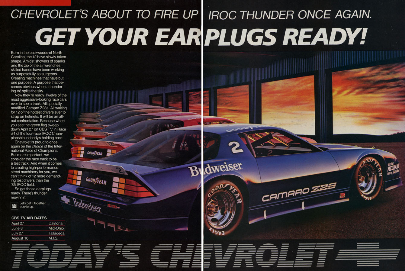 1985 Chevrolet Auto Advertising